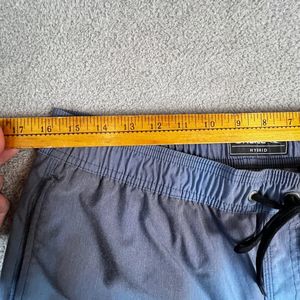 O'Neill Hybrid Board Shorts Mens Large Blue Grey Tie‎ Dye Swim Trunks SP218A005